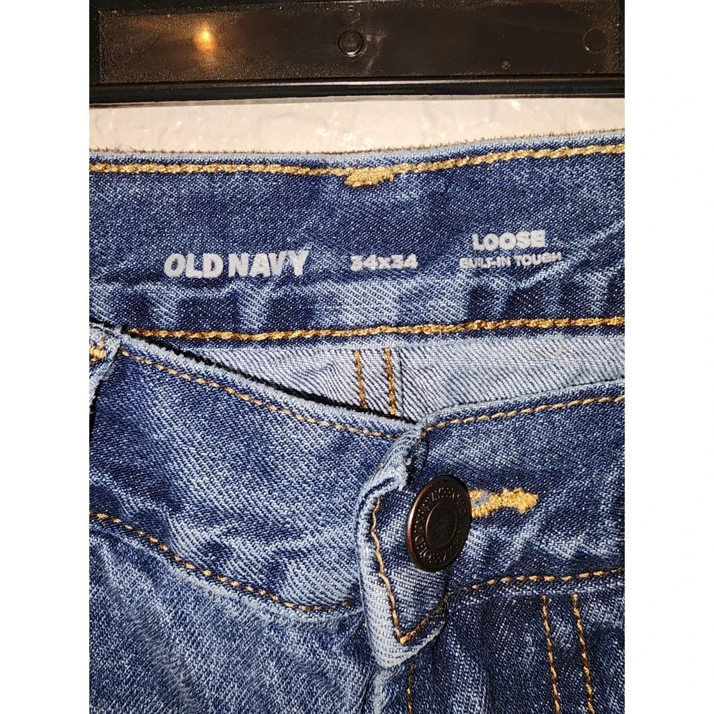 Old Navy Men's Jeans, 34x34‎ , Loose Fit, Medium Wash, 34x32, See Measurements